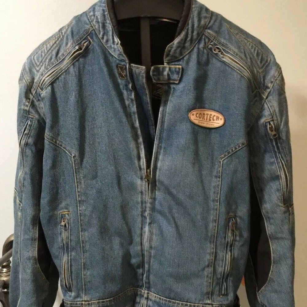 Cortech DSX Rider Blues Denim Motorcycle Jacket 48